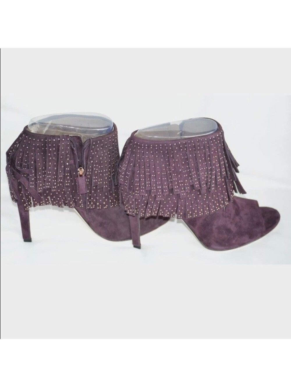 BCBG Ma-Rami Sandal in Bordeaux Kid Suede 5.5M ($289)